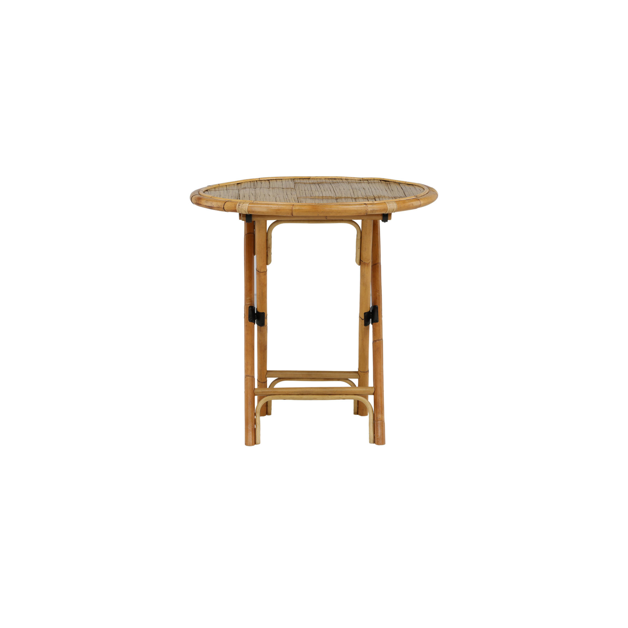 Trädgårdsbord Venture Home Cane, Cafébord Utomhus i Naturfärgad Rotting