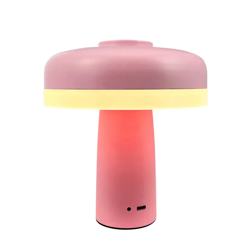 Portabel Bordslampa Dyberg Larsen Porter LED Uppladdningsbar Rosa