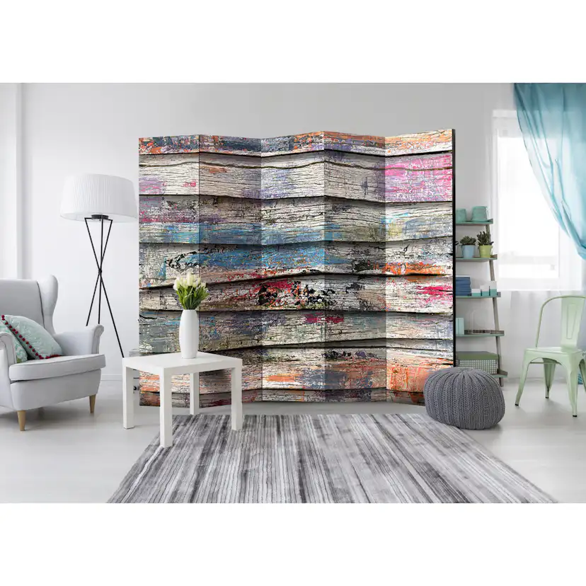 Rumsavdelare Arkiio Colourful Wood II 225x172 cm