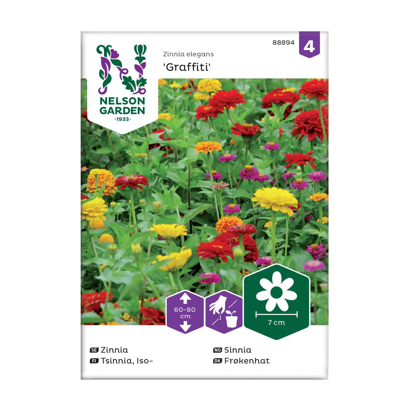 Frö Zinnia Nelson Garden Graffiti