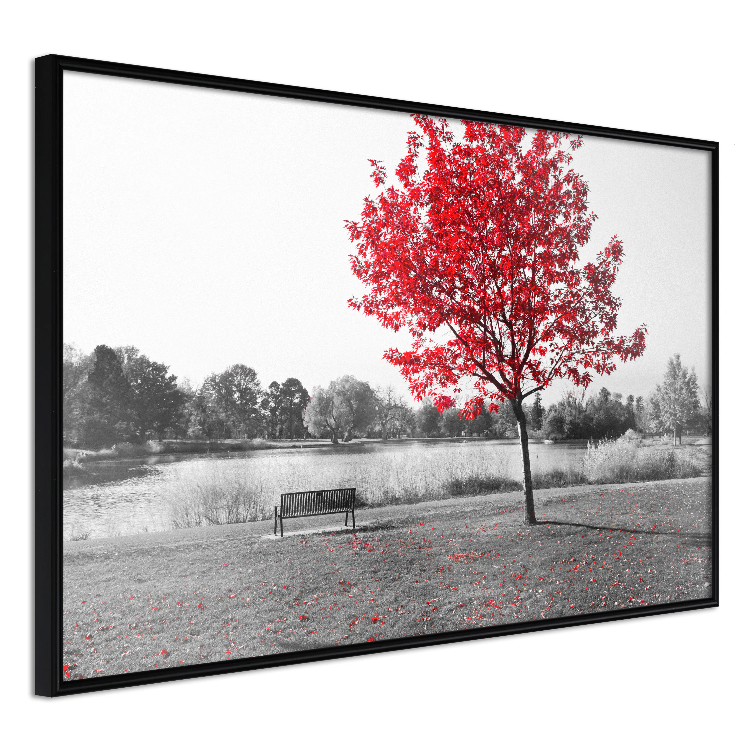 Poster Artgeist Affisch Red Tree
