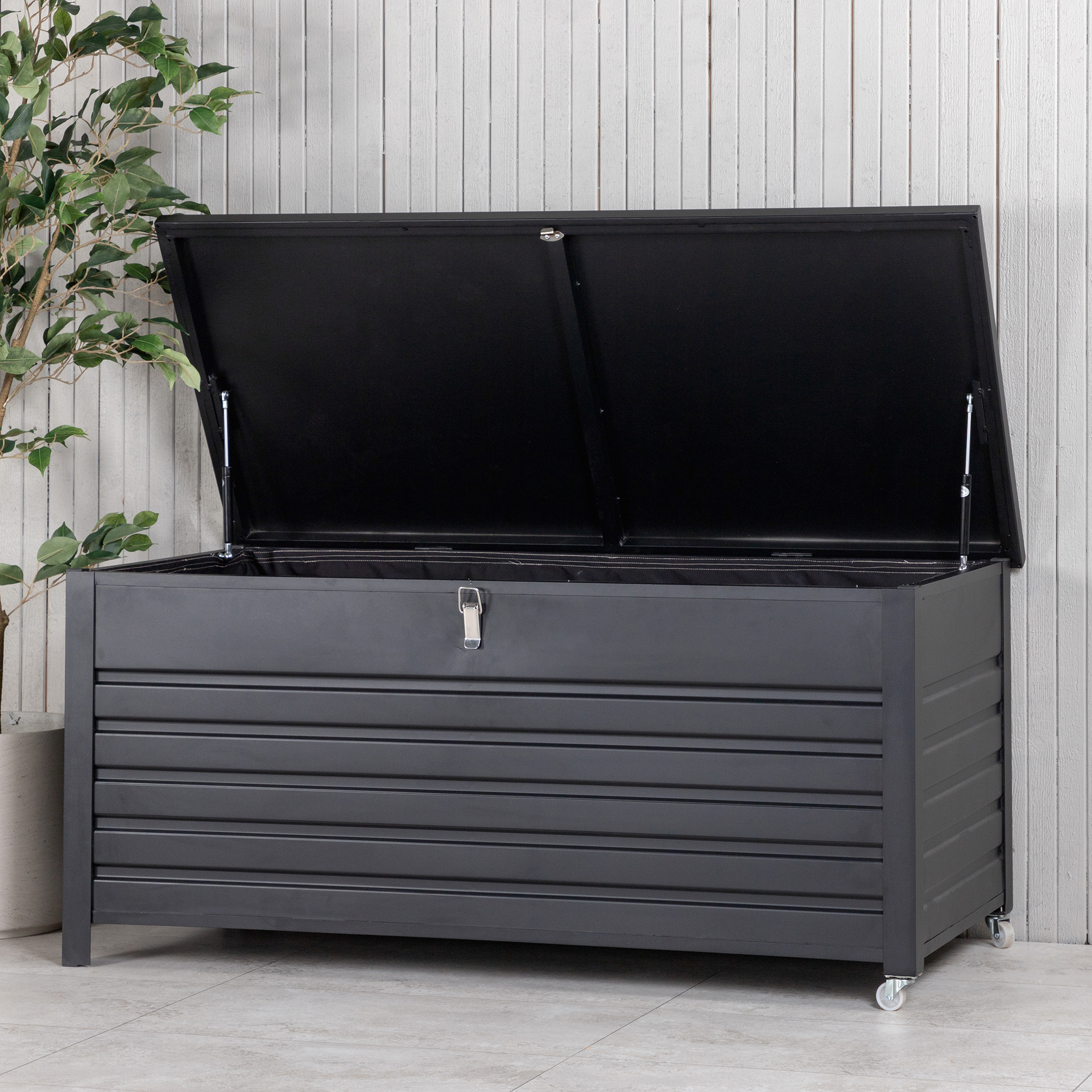 Elsa cushion box - black Svart