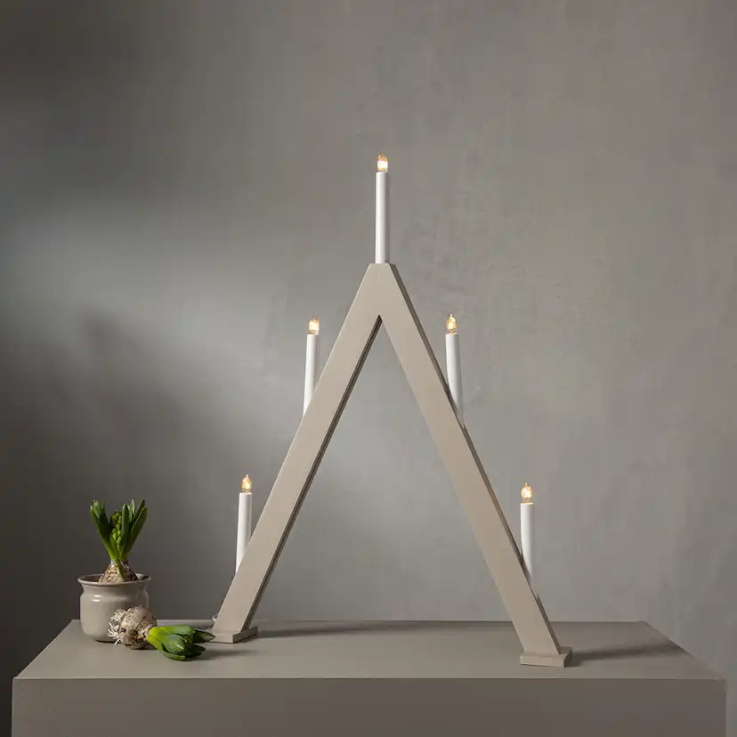 Ljusstake Star Trading Albo 5-armad Adventsljusstake