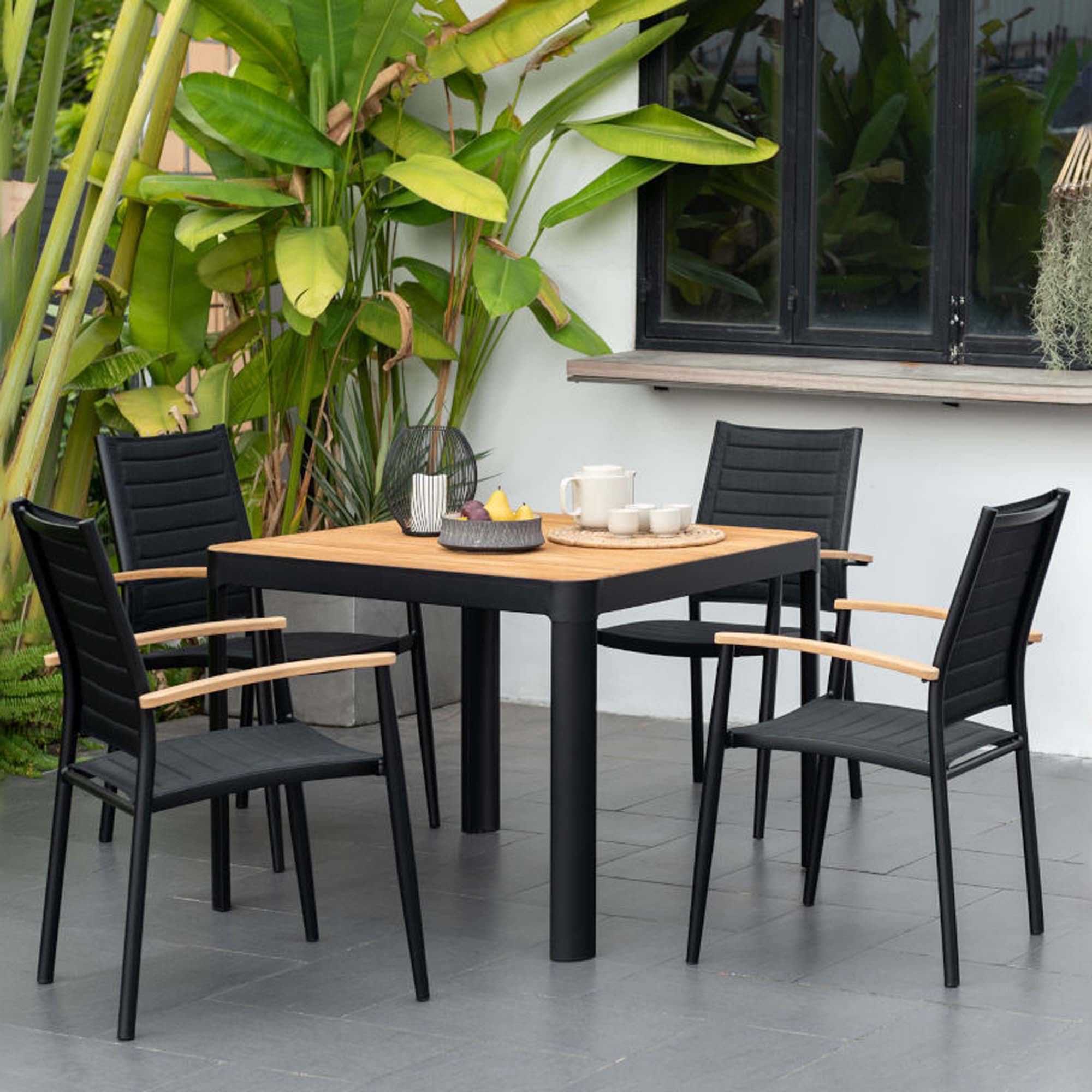 PORTALS LITE STOLAR 4-PACK Svart