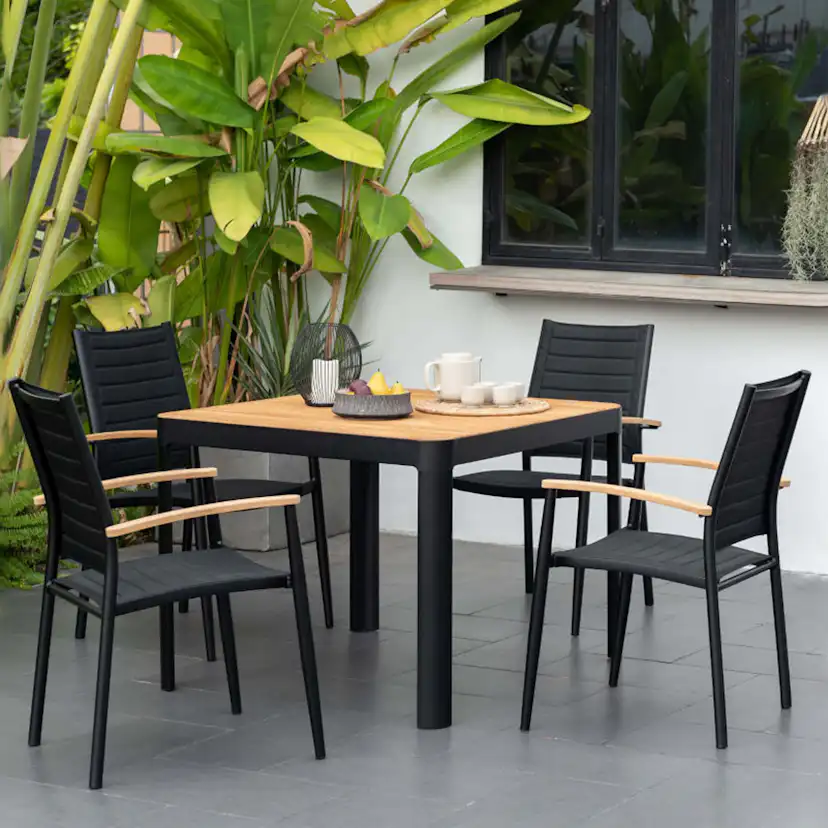 PORTALS LITE STOLAR 4-PACK Svart
