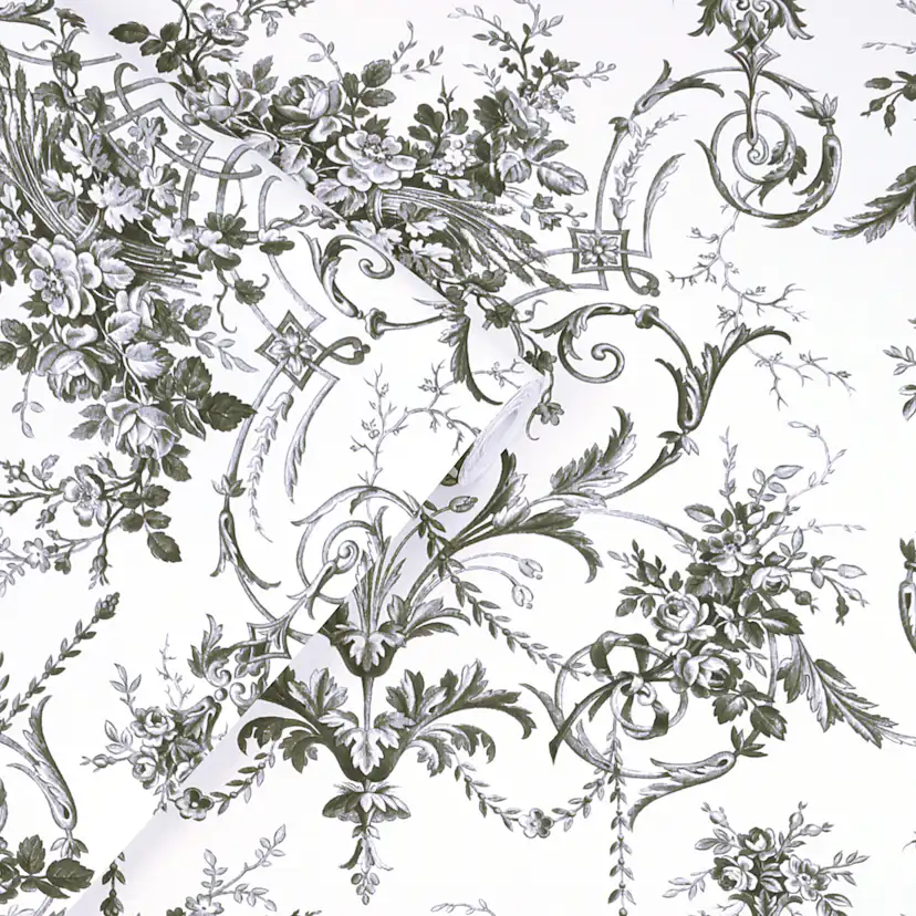 Tapet Laura Ashley Tuileries Charcoal Grå 122768