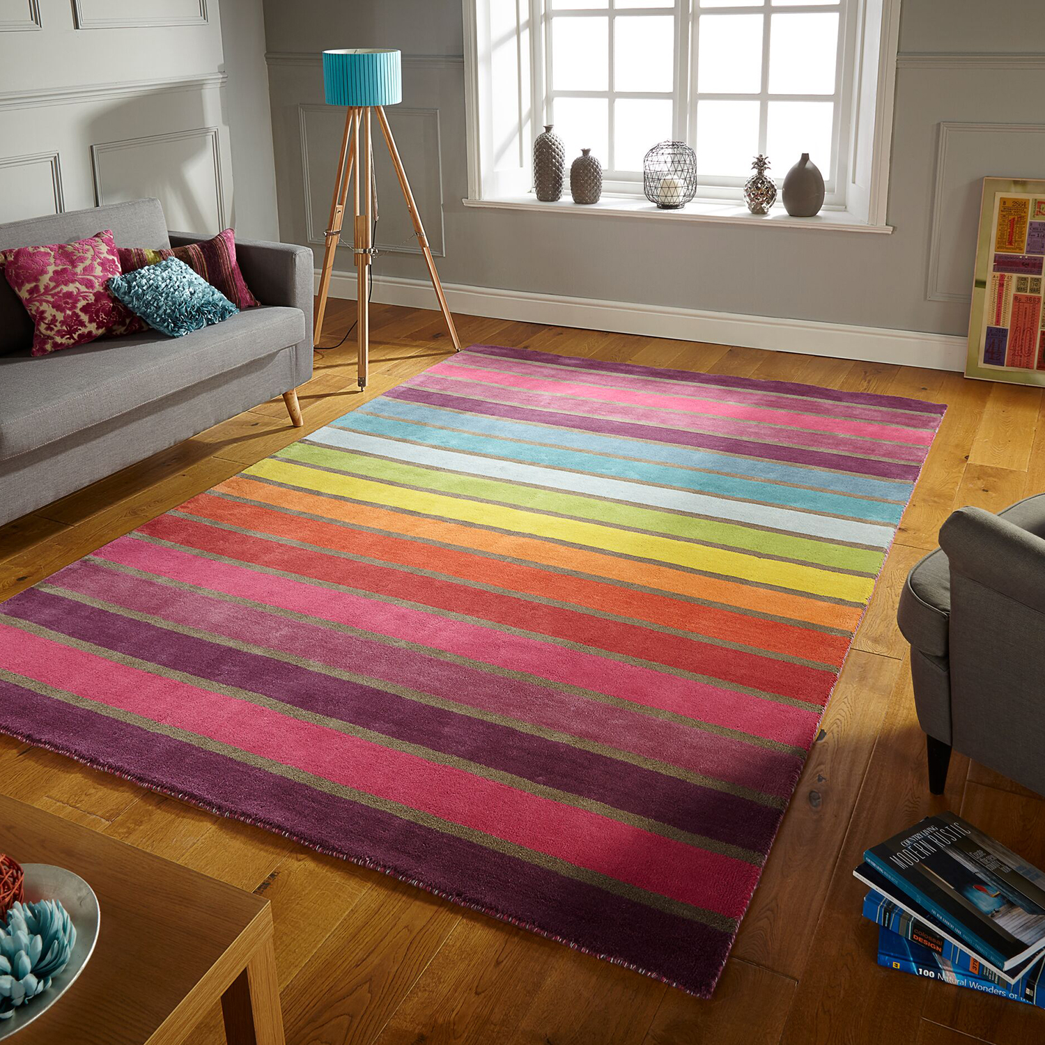 Luggmatta Flair Rugs Candy Flerfärgad 160x230 Ull