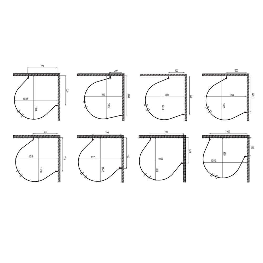 Duschhörn Hafa Igloo Wall Silver