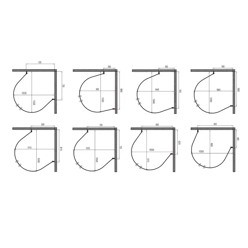 Duschhörn Hafa Igloo Wall Silver