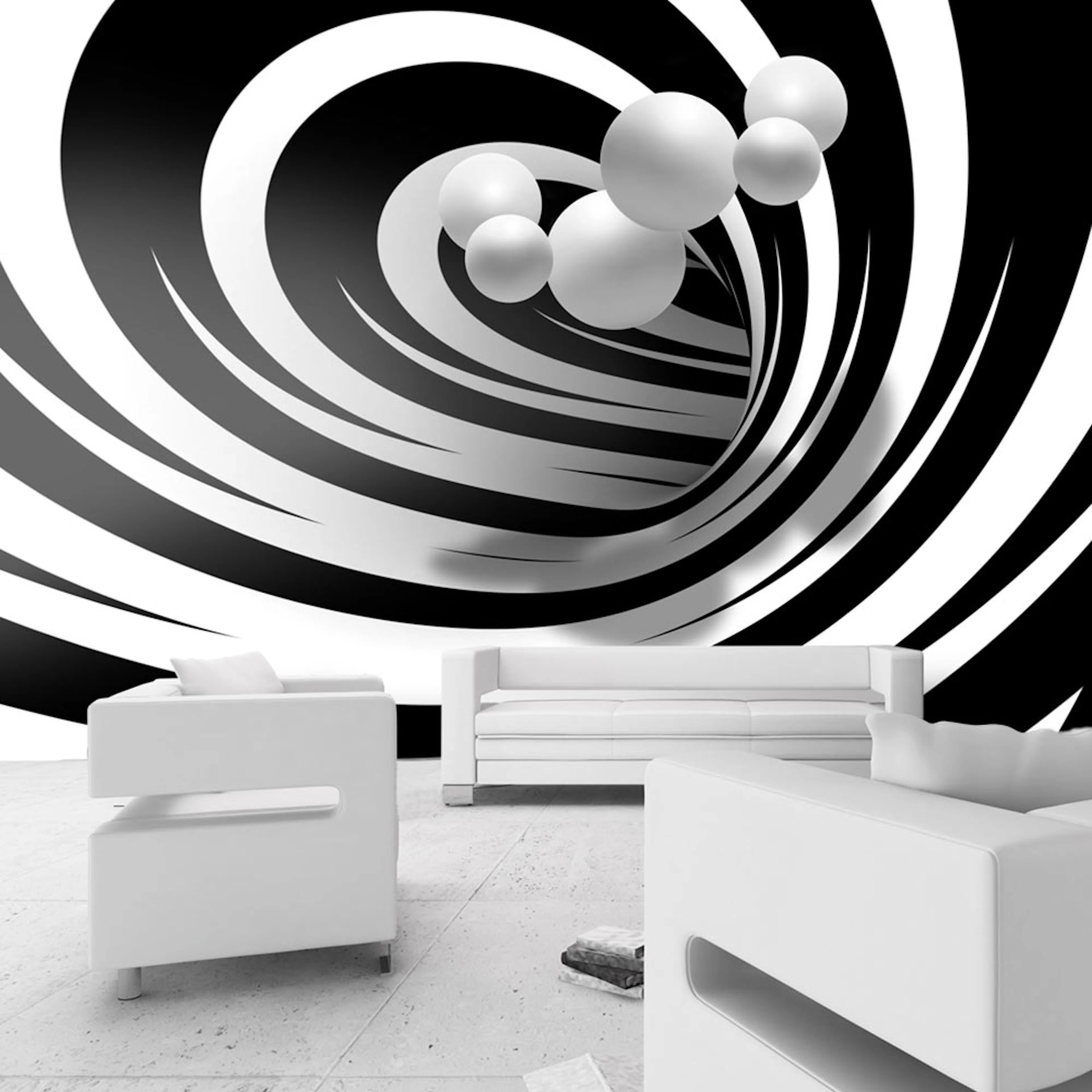 Fototapet Arkiio Twisted In Black & White