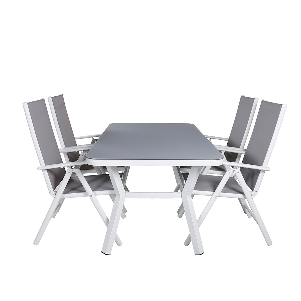 Matgrupp Venture Home Vyn med 4 Bend Matstolar