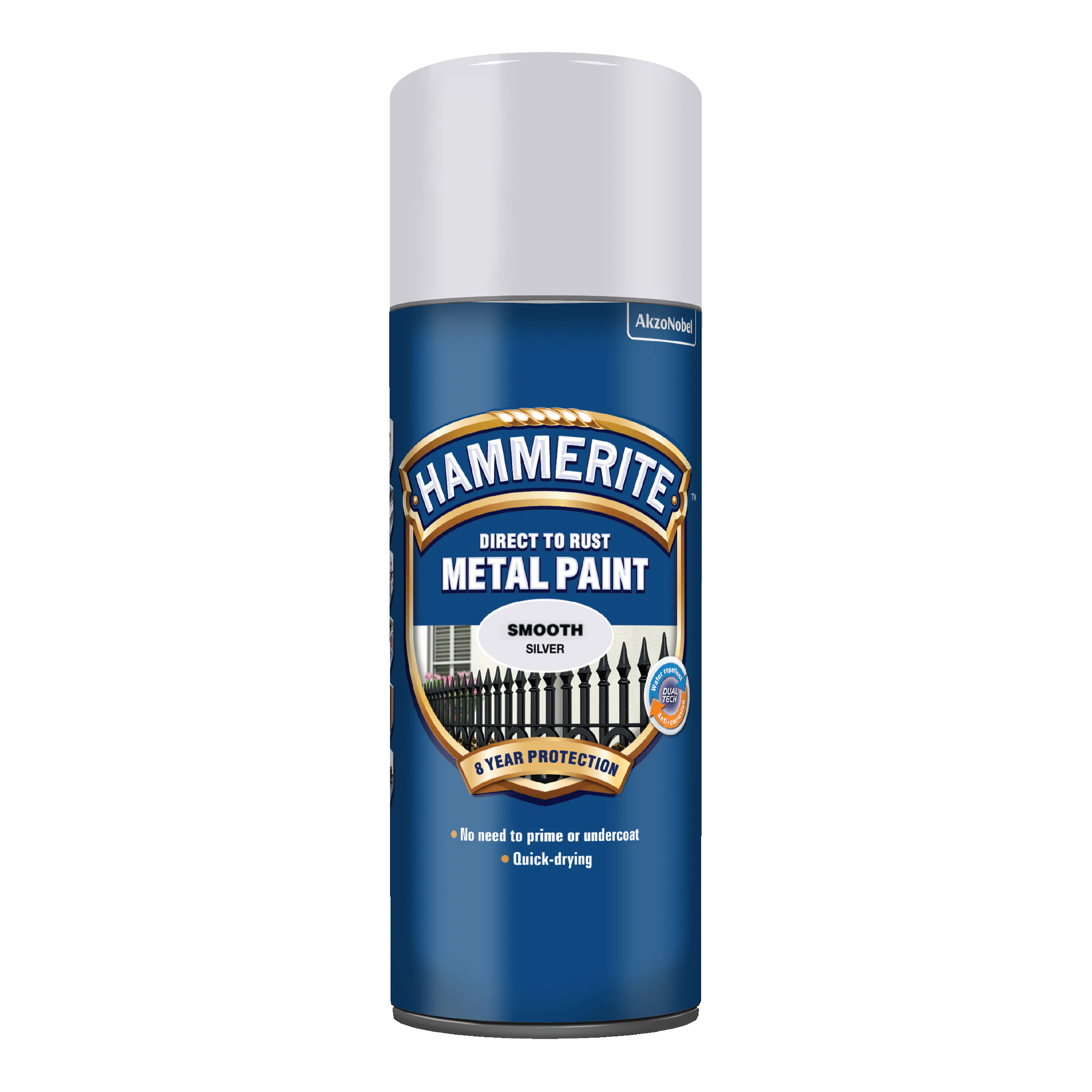 Rostskyddsfärg Hammerite Slätlack Silver Spray 400ml
