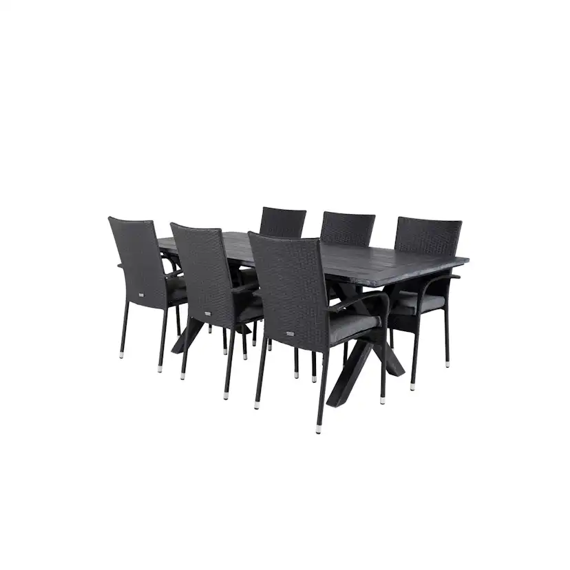 Matgrupp Venture Home Rossi 200 med 6 Asta Stolar