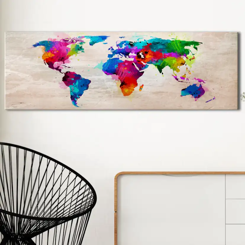 Tavla Arkiio World Map Finesse Of Colours
