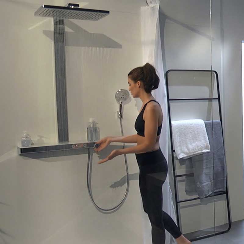Takduschset Hansgrohe Rainmaker Select 460 2jet Showerpipe 3 funktioner