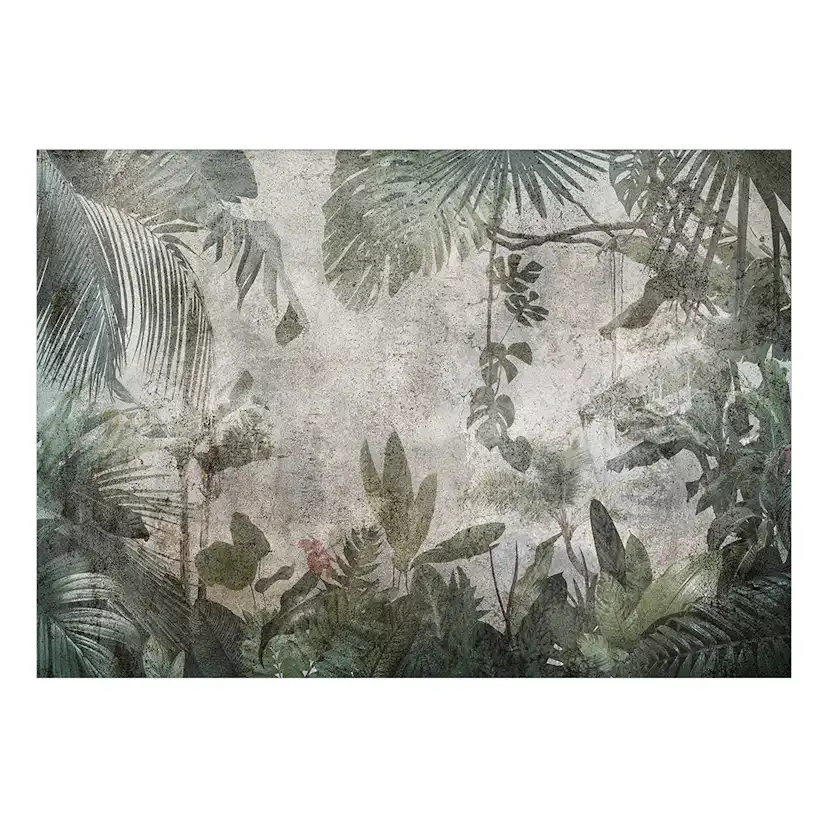 Fototapet Arkiio Rain Forest in the Fog Självhäftande