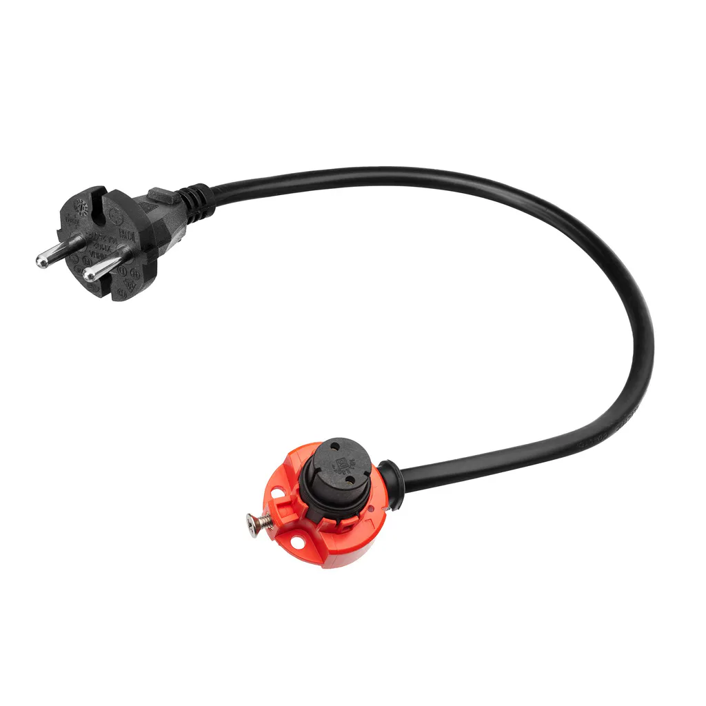 Spare part, REJ Pro plug-in cord, EPCB 30, cord 30 cm, black Svart