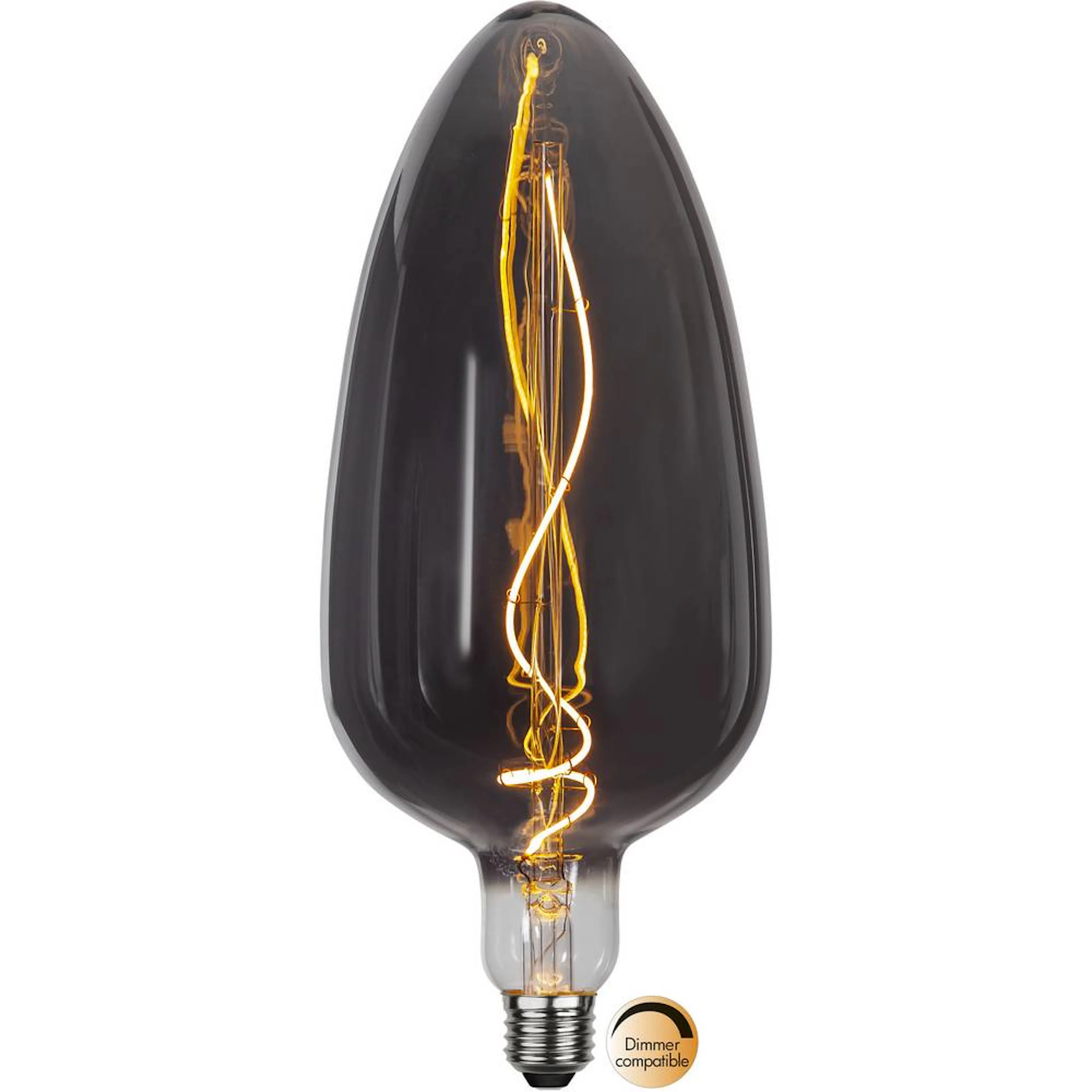 LED-lampa Star Trading Filament E27 C125 Industrial Vintage Dimbar 4,5W