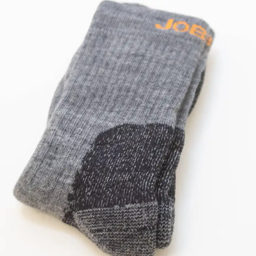 Socka Jobman Merino Tjock Mörkgrån/Svart