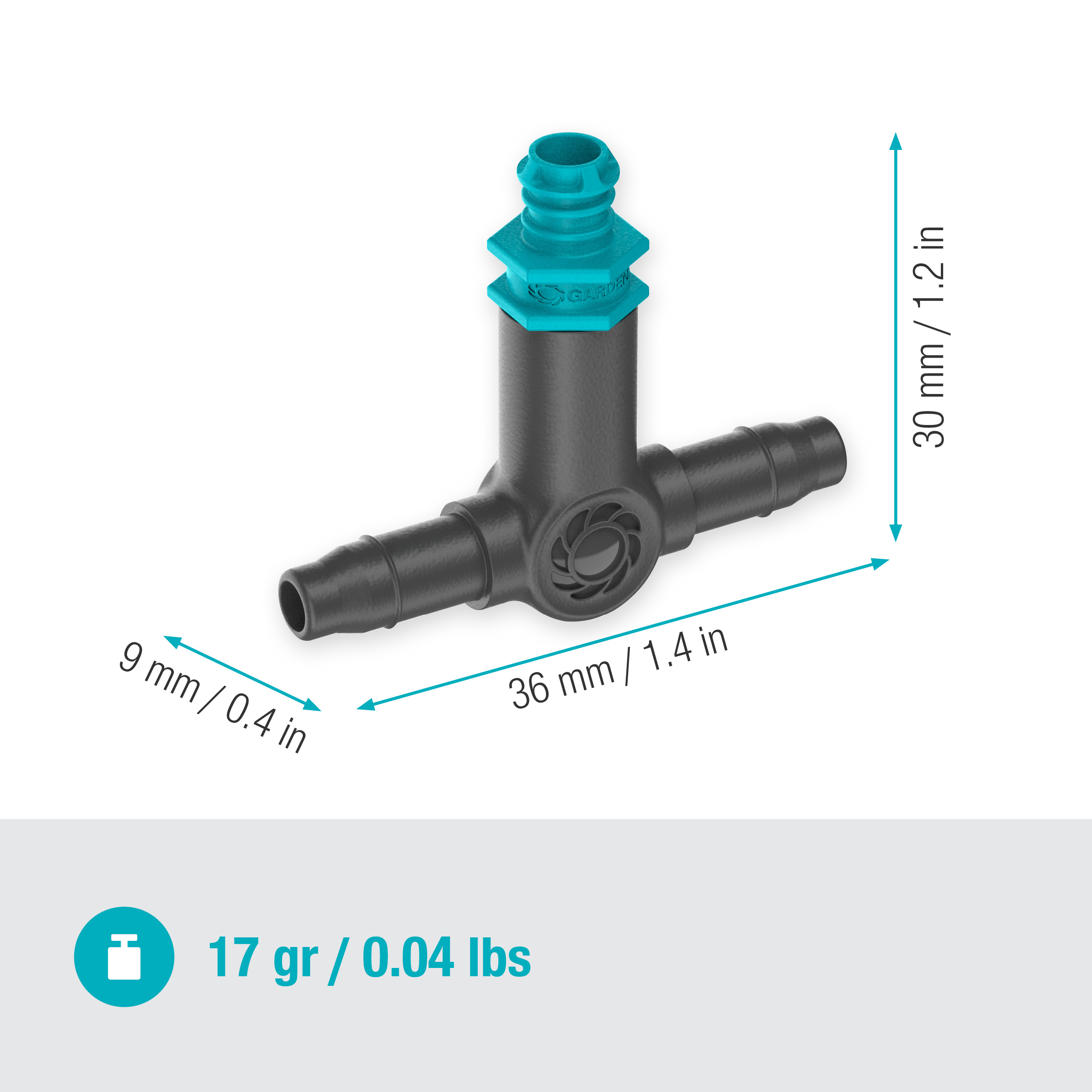 Droppspridare Gardena Micro-Drip Inline 2 l/h