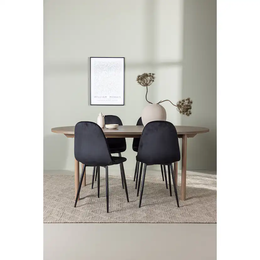 Matgrupp Venture Home Andy Ø120 cm med 4st Polar Matstolar