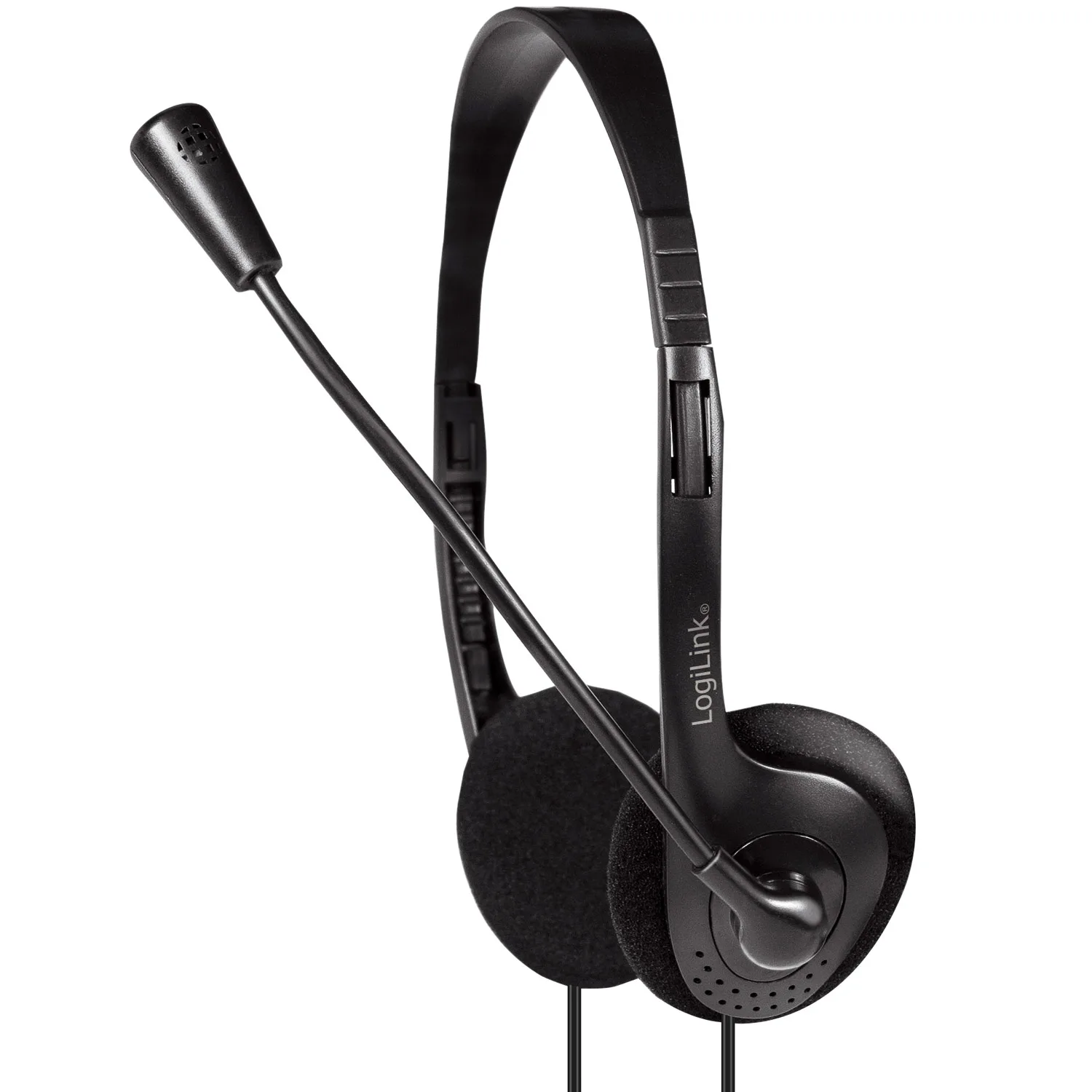 PC-headset LogiLink Stereo Med Mikrofon 1x3,5mm-kontakt