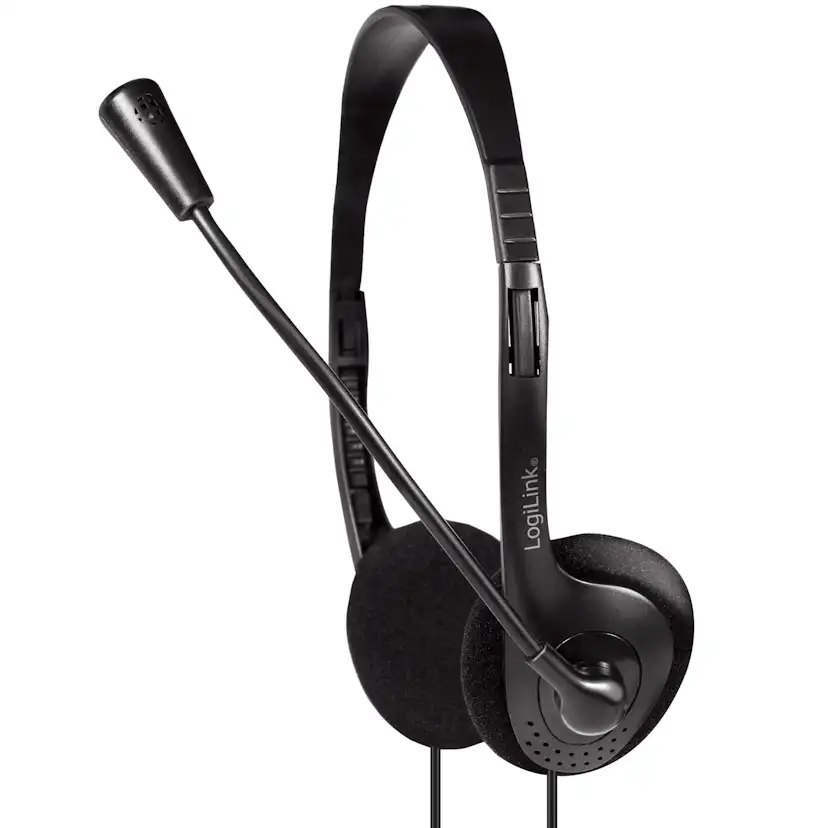 PC-headset LogiLink Stereo Med Mikrofon 1x3,5mm-kontakt