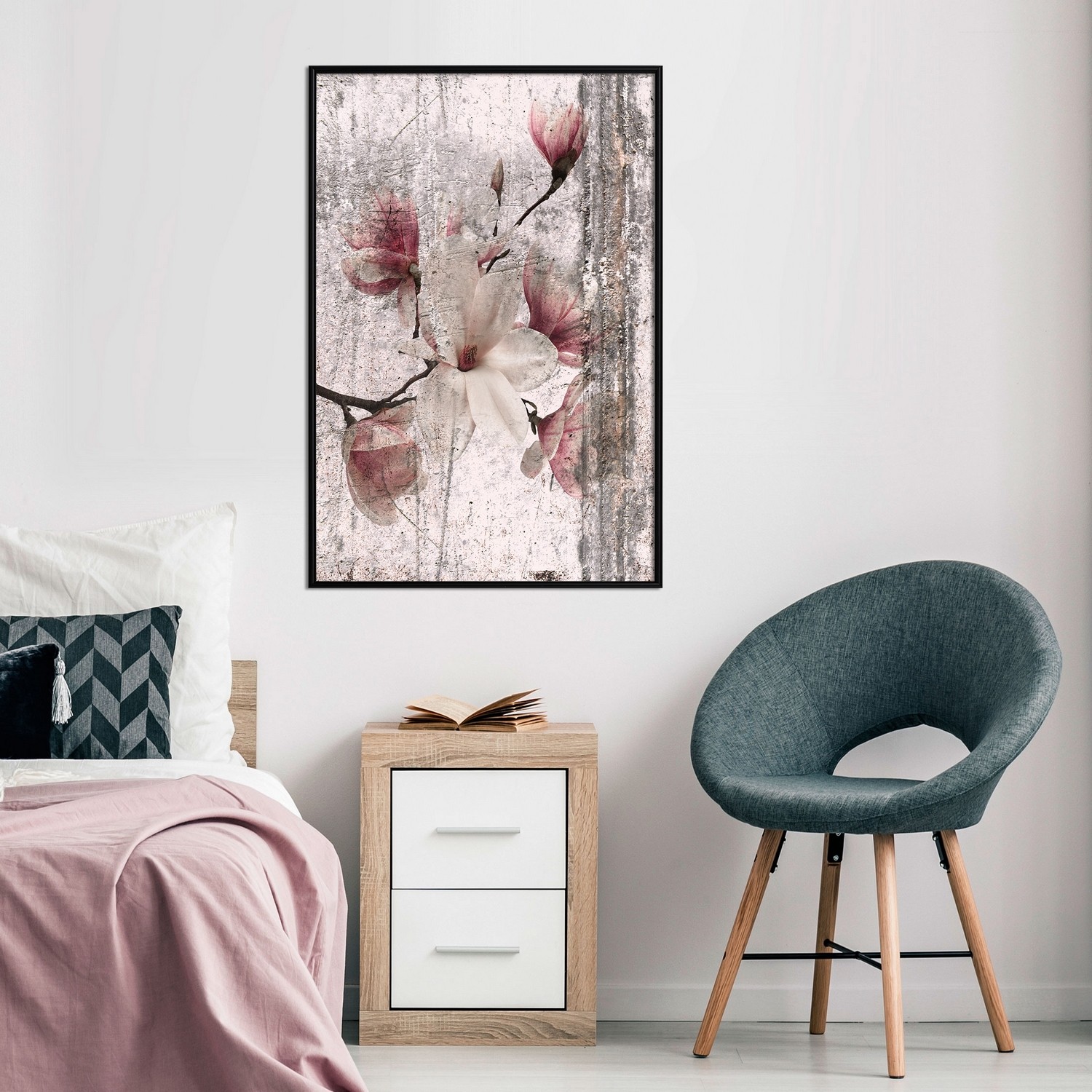 Affisch - Memorial Magnolia [Poster] 30x45 Svart ram, 30x45 cm