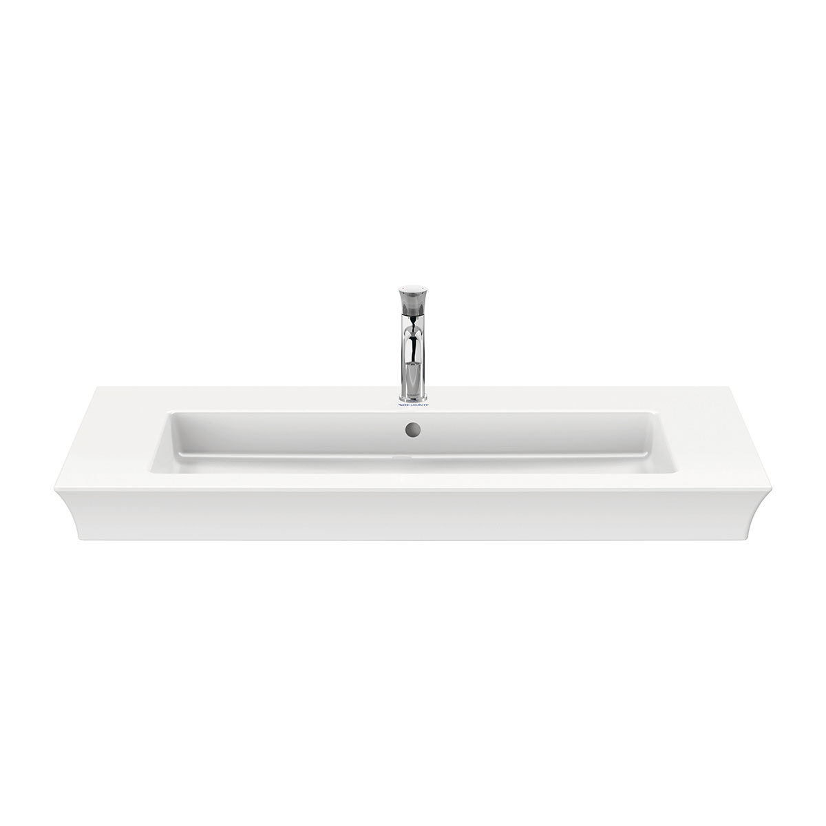 Tvättställ Vit Högblank 1055 mm 1055x490 mm, Hål för Blandare: Ja