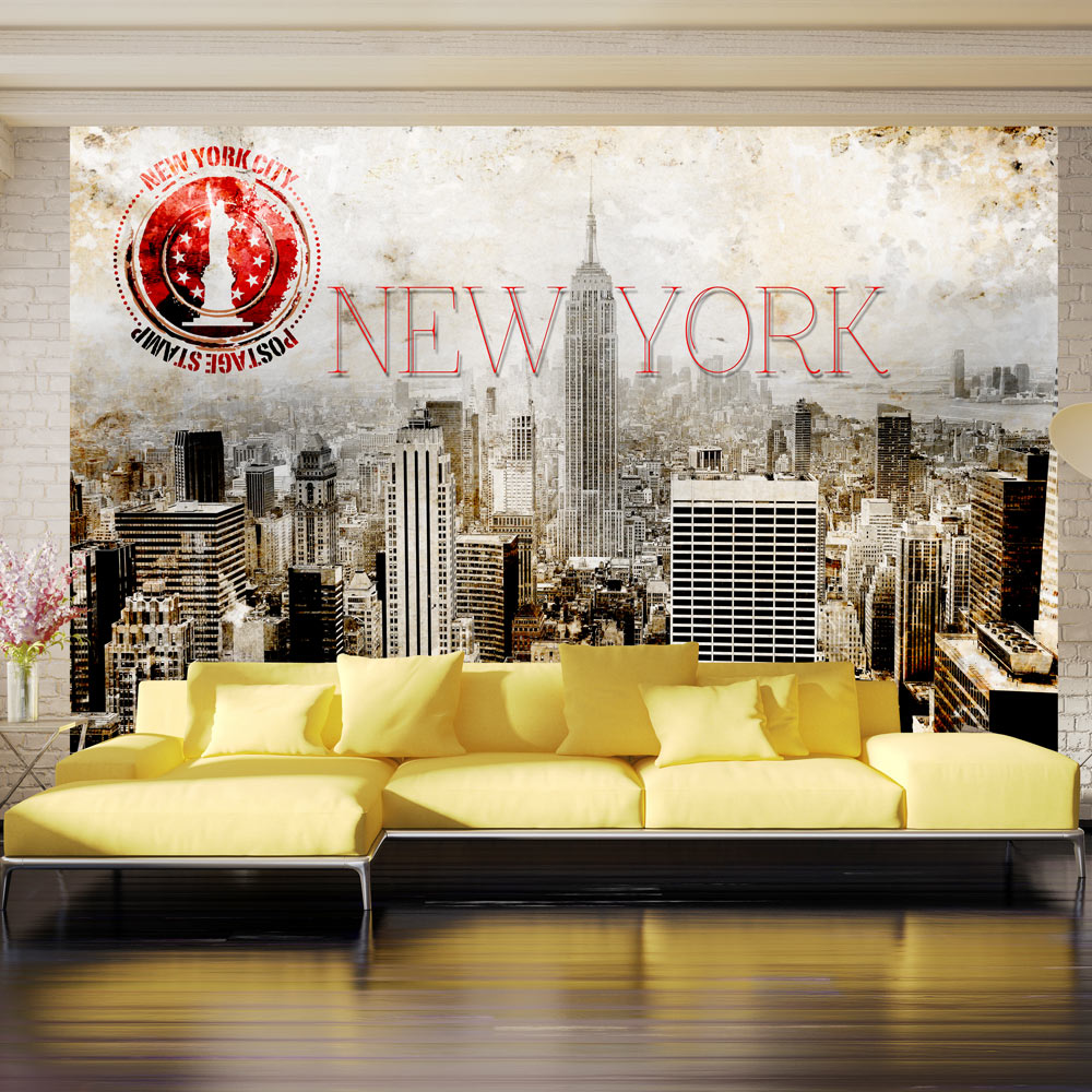 Fototapet Arkiio New York Post Age Stamp