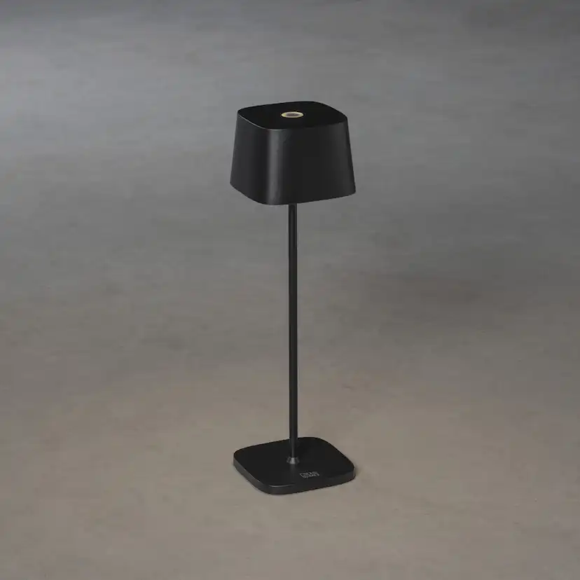 Capri bordslampa svart USB Svart