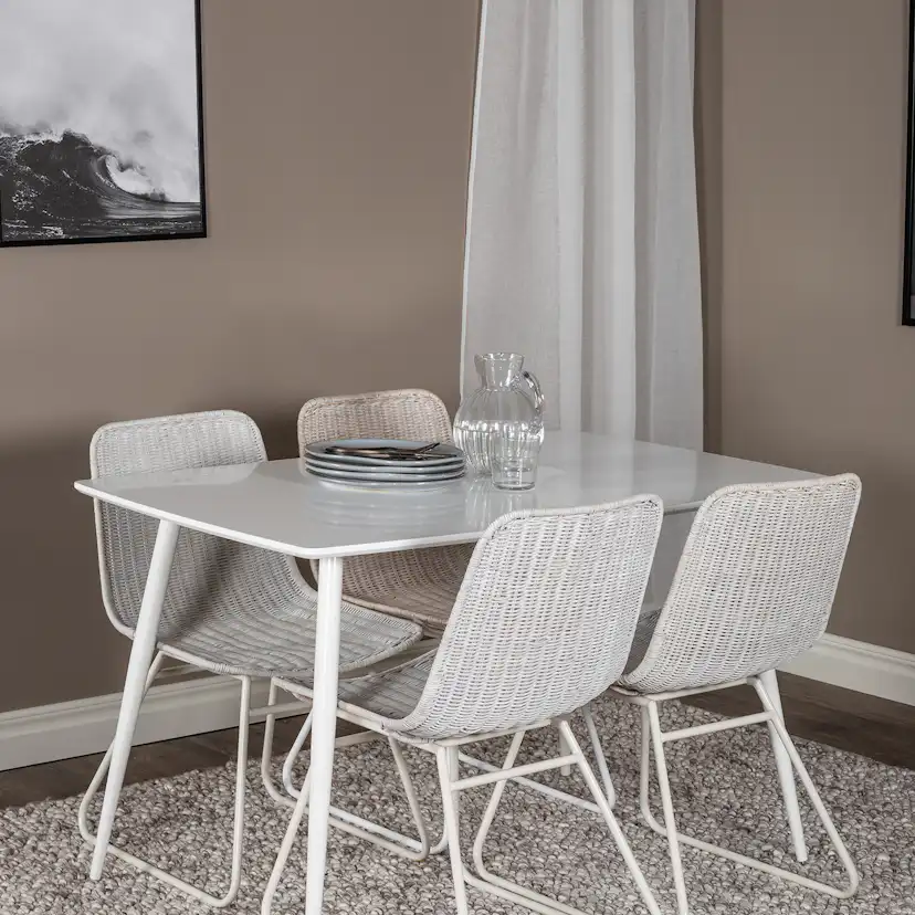 Matgrupp Venture Home Pobbie med 4 Cornelia Stolar Polyestertyg