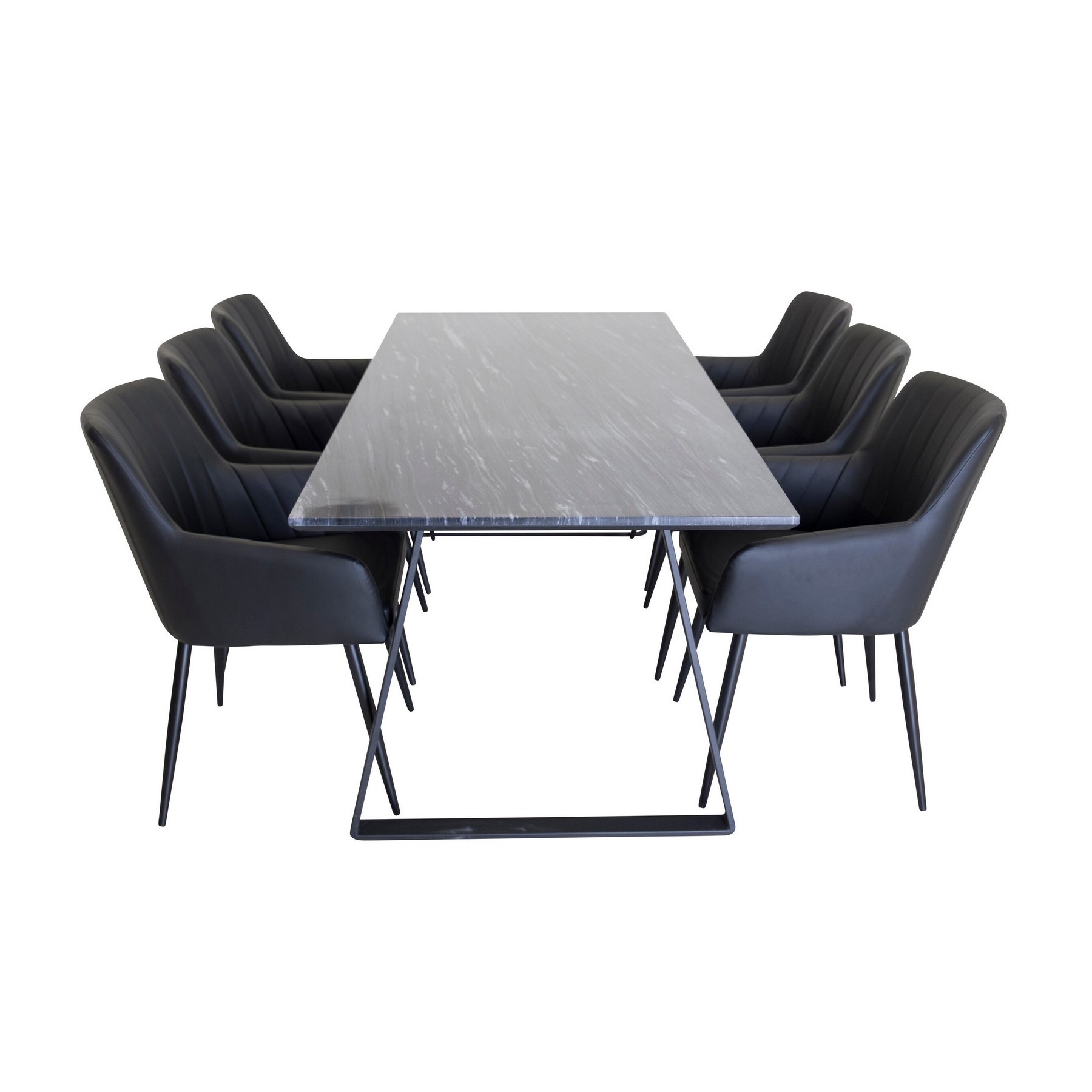 Matgrupp Venture Home Estelle med 6st Comfort Stolar