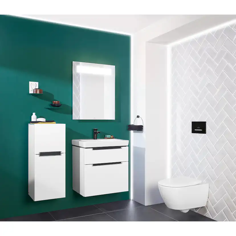 Spolknapp Villeroy & Boch ViConnect installationssystemen 92 Antracit Matt