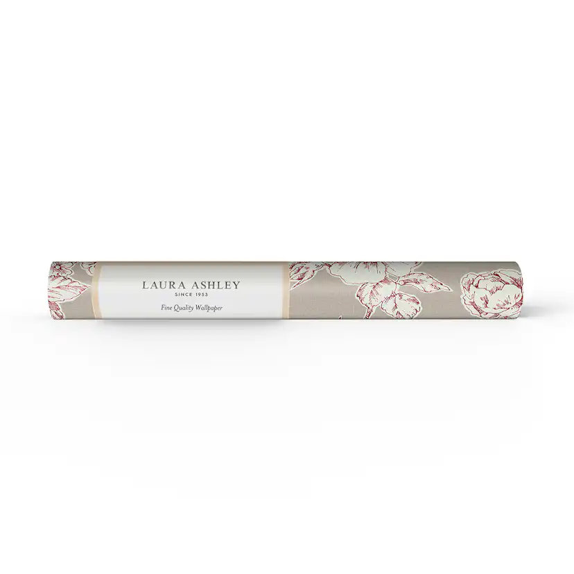 Tapet Laura Ashley Pollington Roses Grå