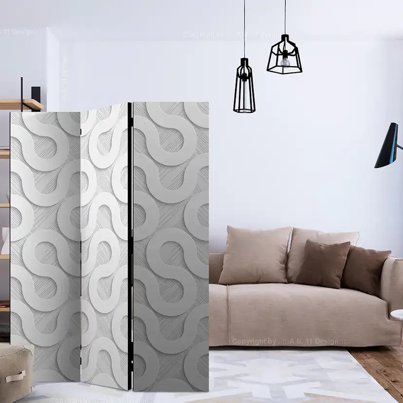 Rumsavdelare Arkiio Grey Spirals 135x172 cm