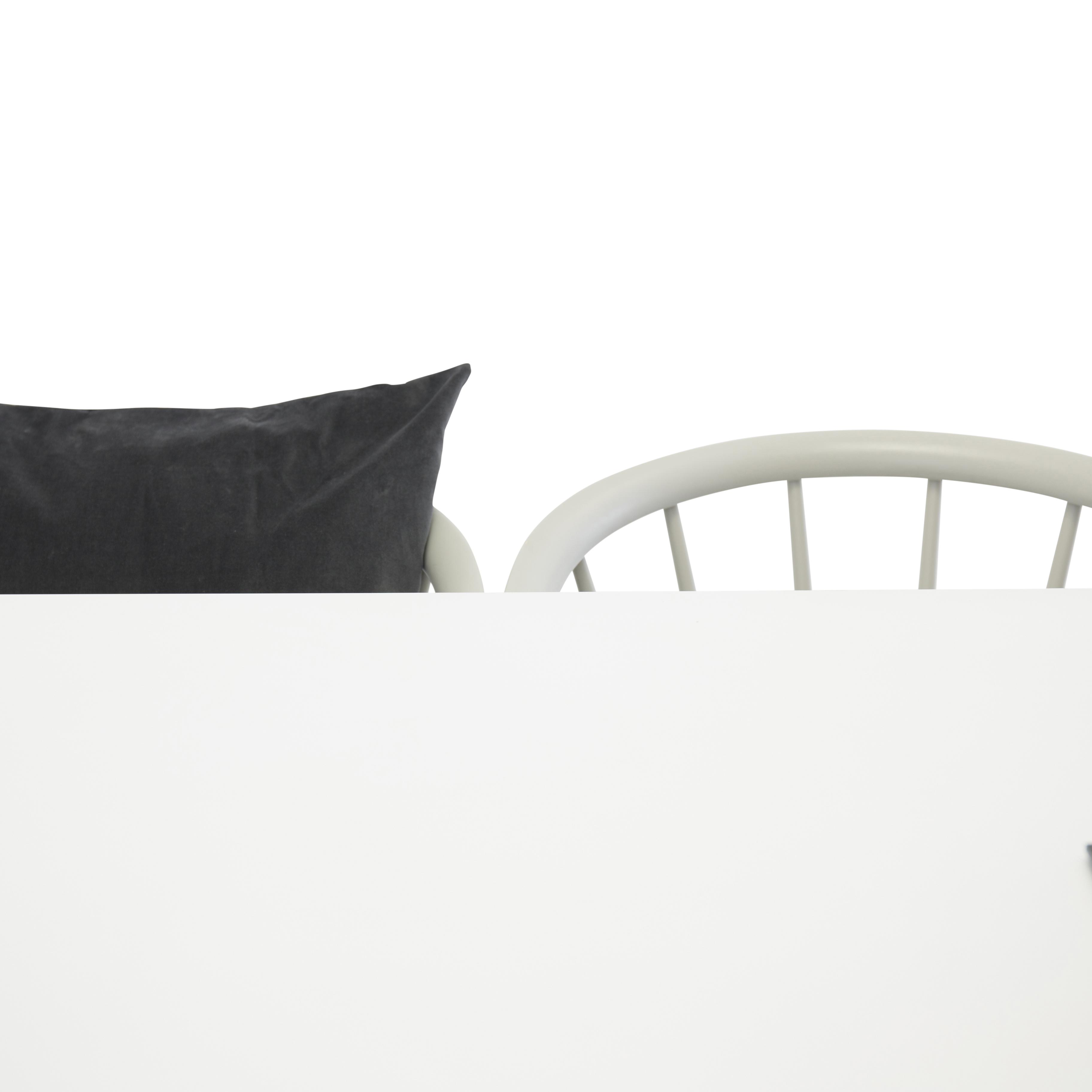 Matgrupp Venture Home Clara med 6 Brum Stolar Ljusgrå