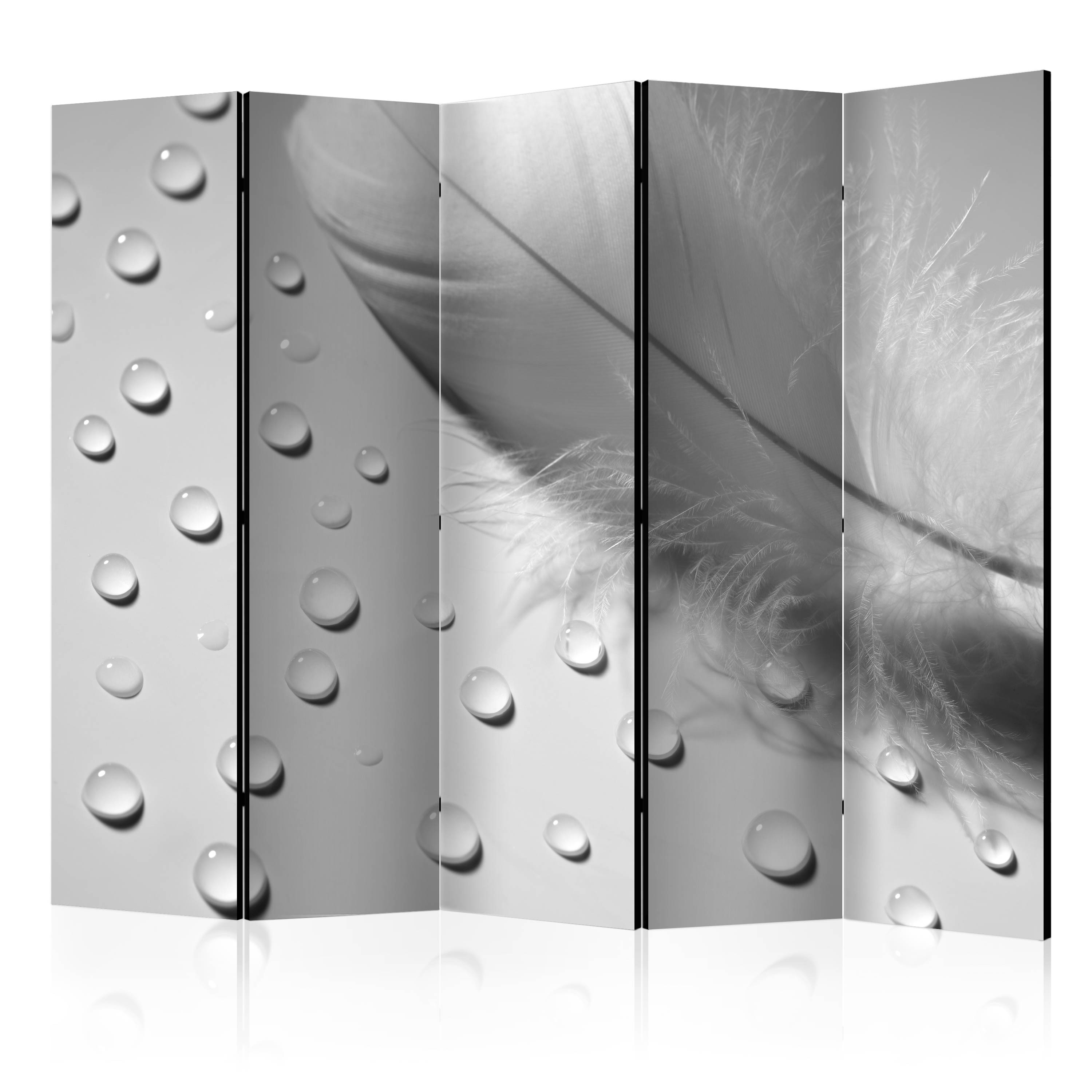 Rumsavdelare Arkiio White Feather II Grå/Vit 225x172 cm