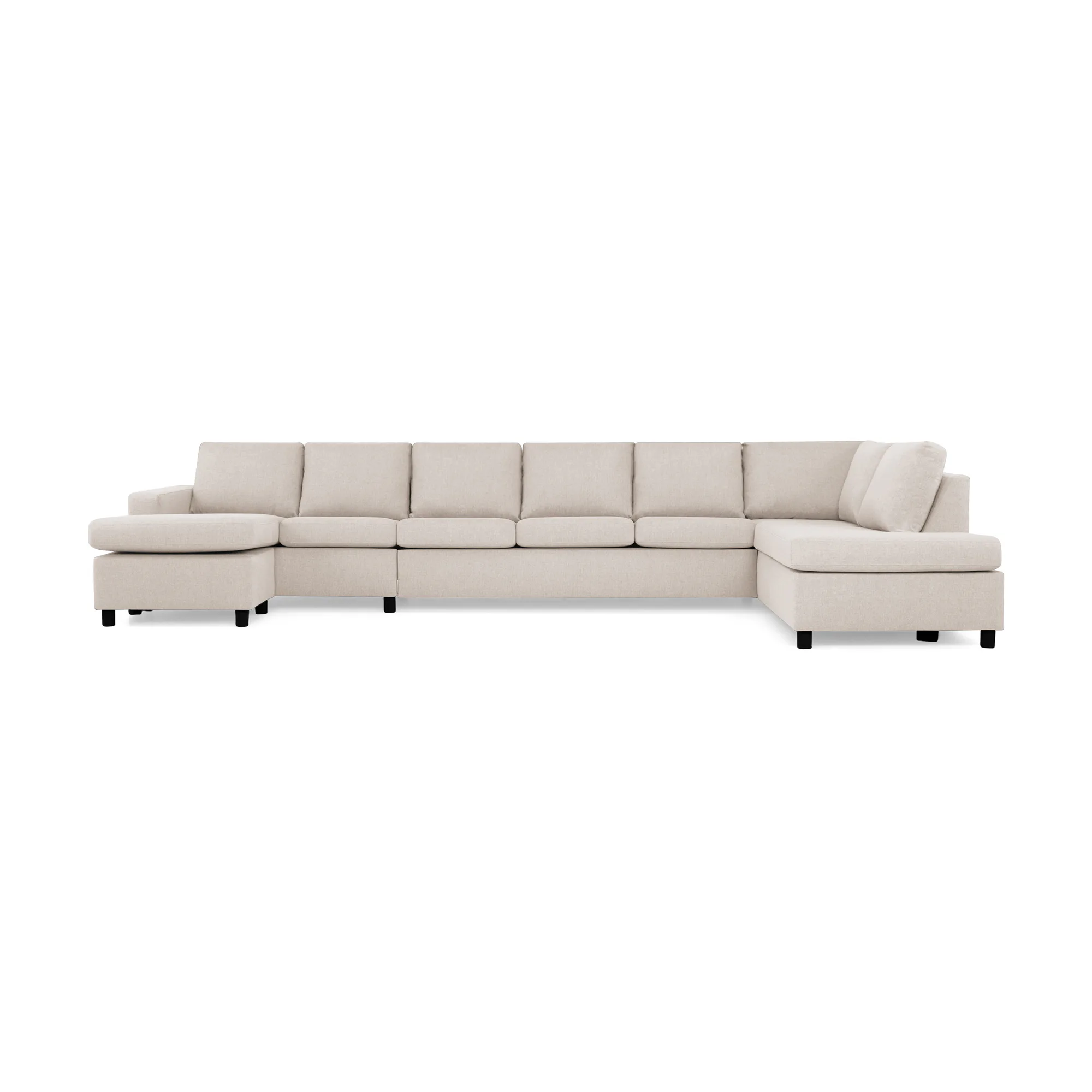 6-sitssoffa Basic Home Crazy U-formad med Divan och Schäslong XXL 407 cm