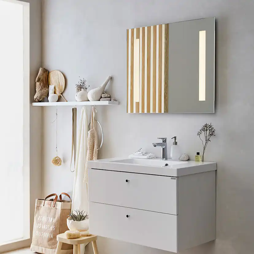 Allhylla Ballingslöv 120 Rak Målad vit B: 120 cm, Vit