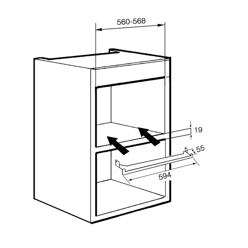 Täcklist Smeg PR3845X