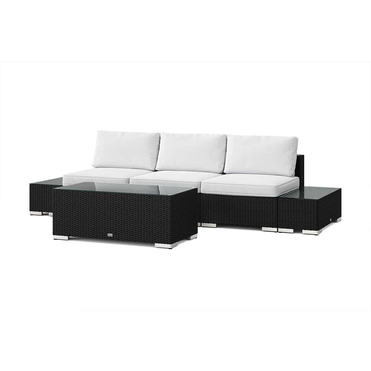 Loungegrupp Comfort Garden Bahamas utesoffa med avslut 3-sits med bord