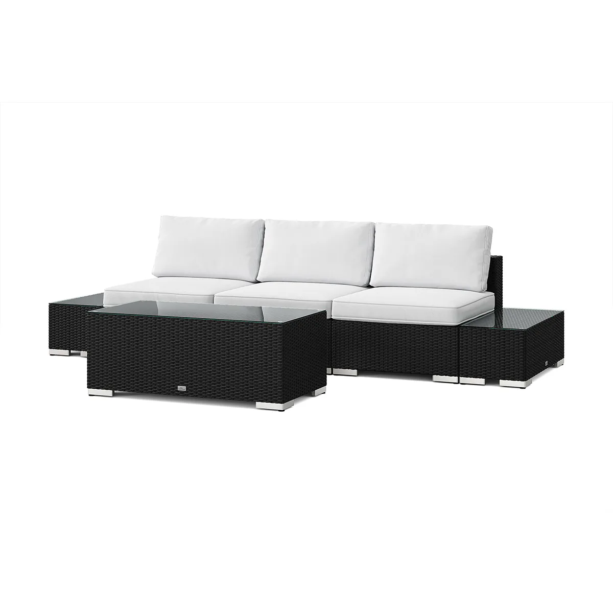 Loungegrupp Comfort Garden Bahamas utesoffa med avslut 3-sits med bord