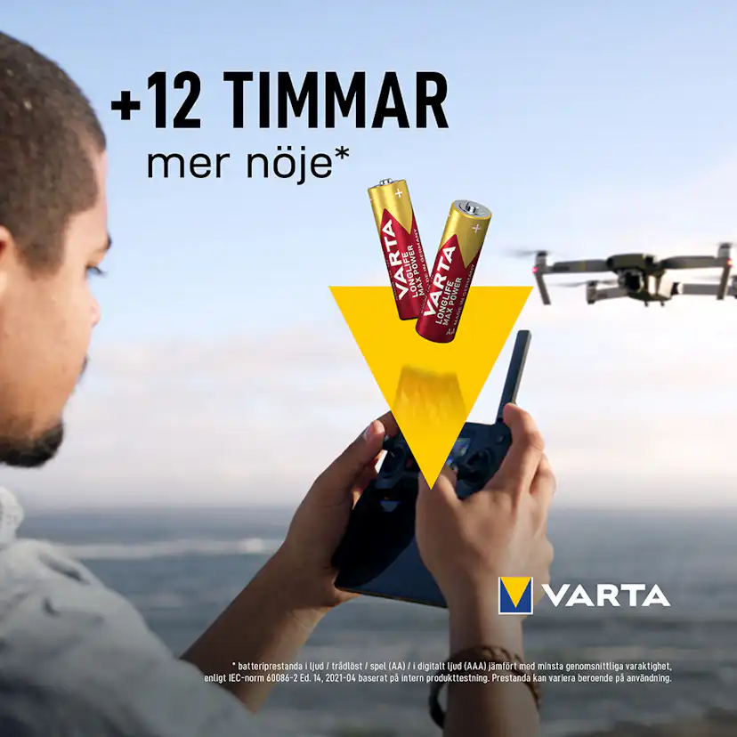 Batteri VARTA Alkaliska Max Power LR6/AA 4-Pack