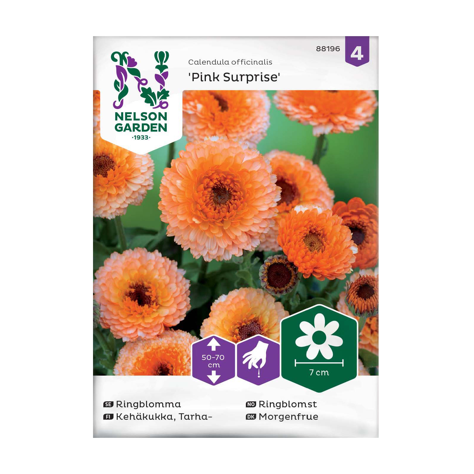 Frö Ringblomma Nelson Garden Pink Surprise