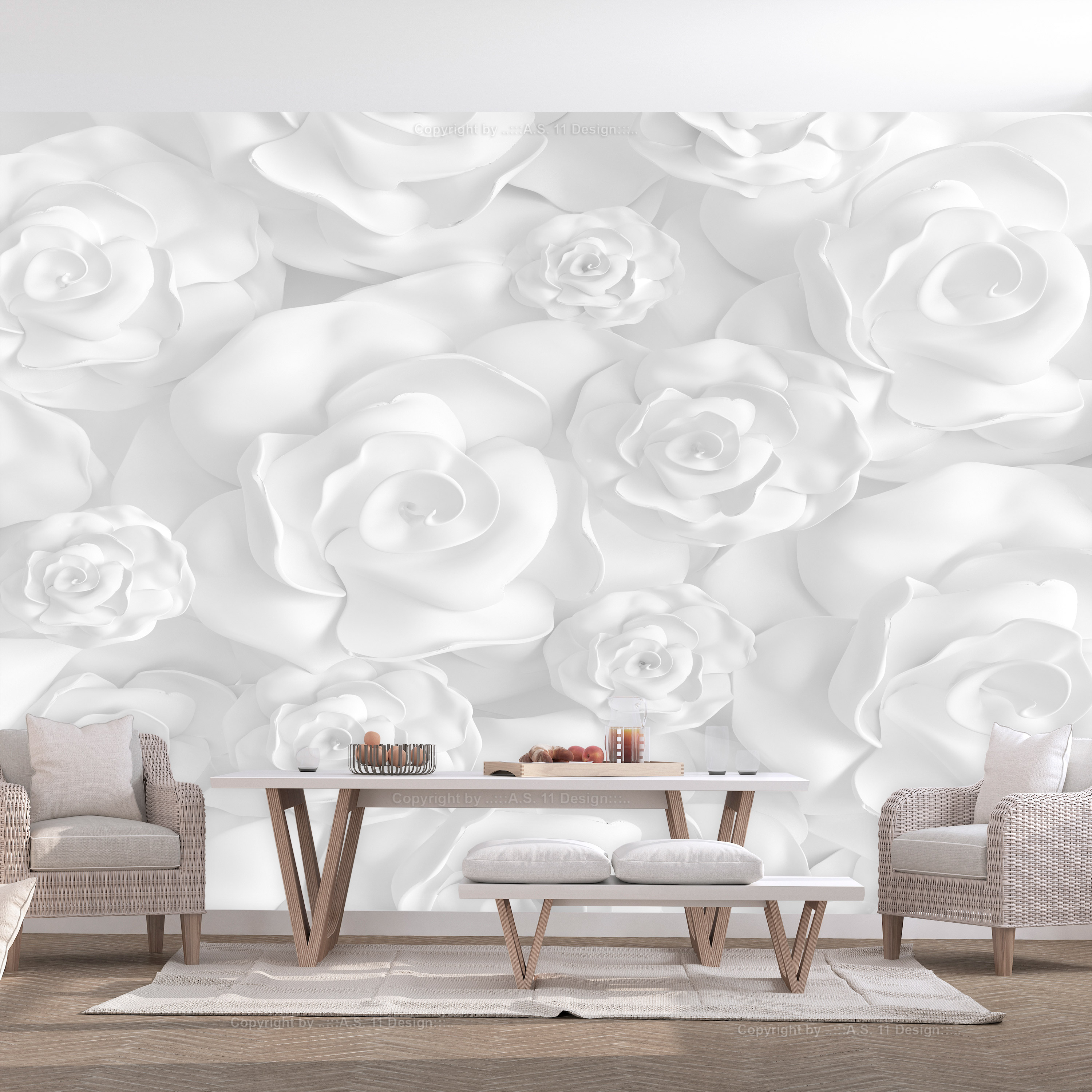 Fototapet Arkiio Självhäftande Plaster Flowers