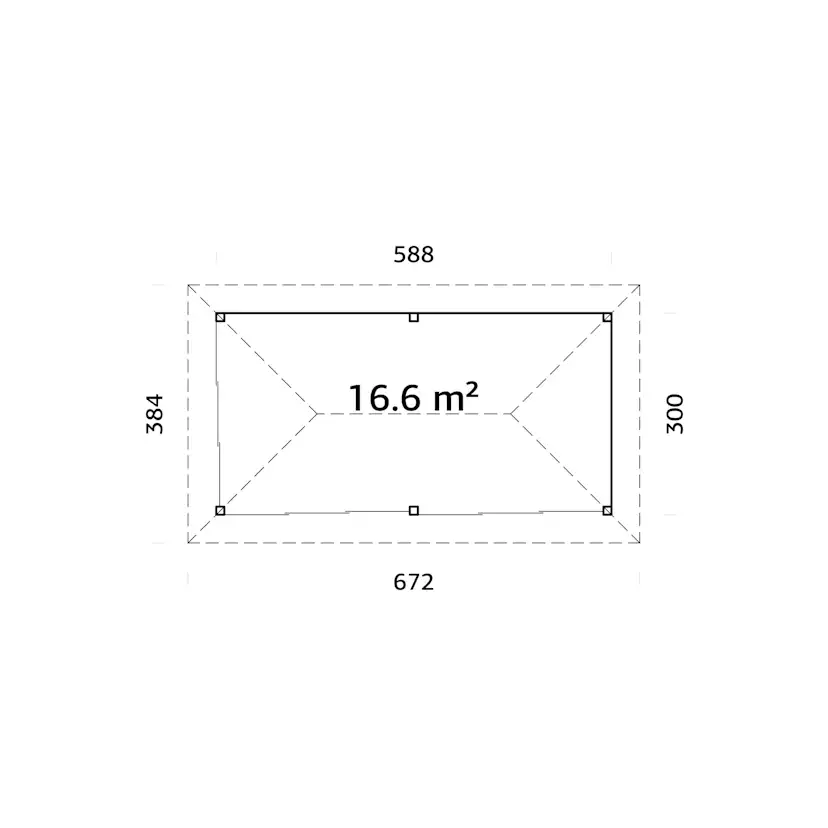 Uterum Palmako Bianca 16,6 m2 Set 202 Slide
