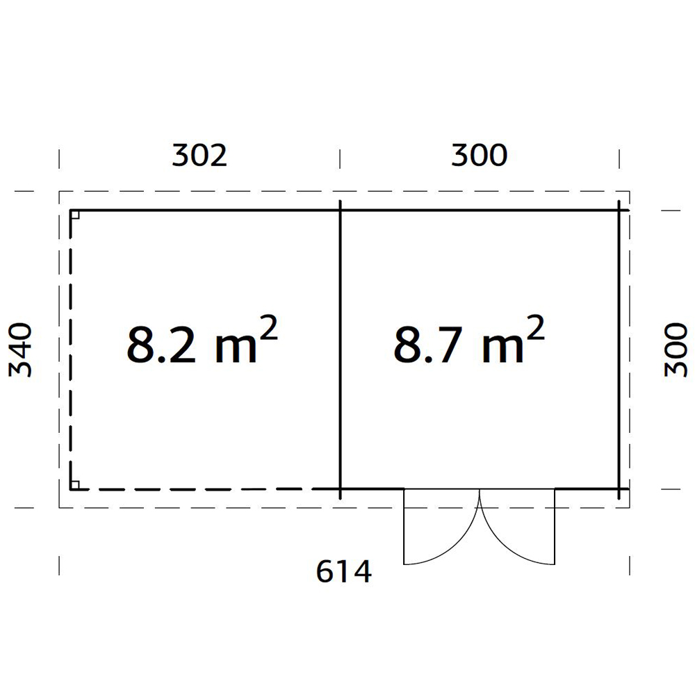 Stuga Palmako Ella 16,8 m2