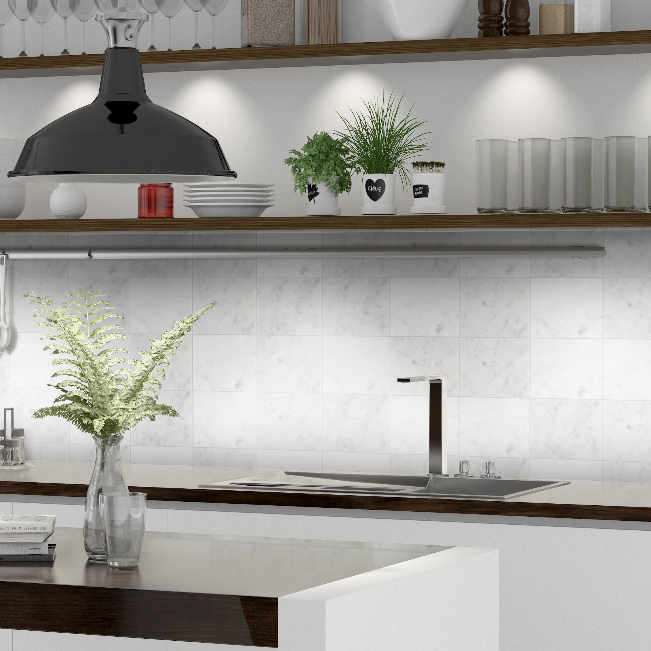 Marmor Arredo Bianco Carrara C Honed Vit 15x15 cm