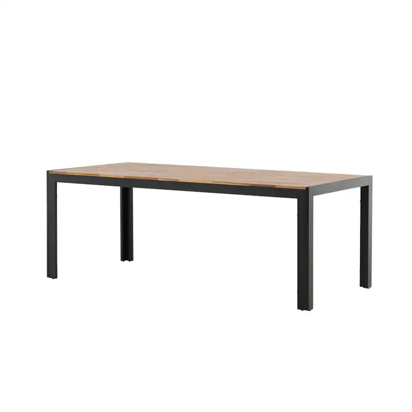 Bois Dining table 200*100cm - Black Legs / Acacia Akacia/Svart